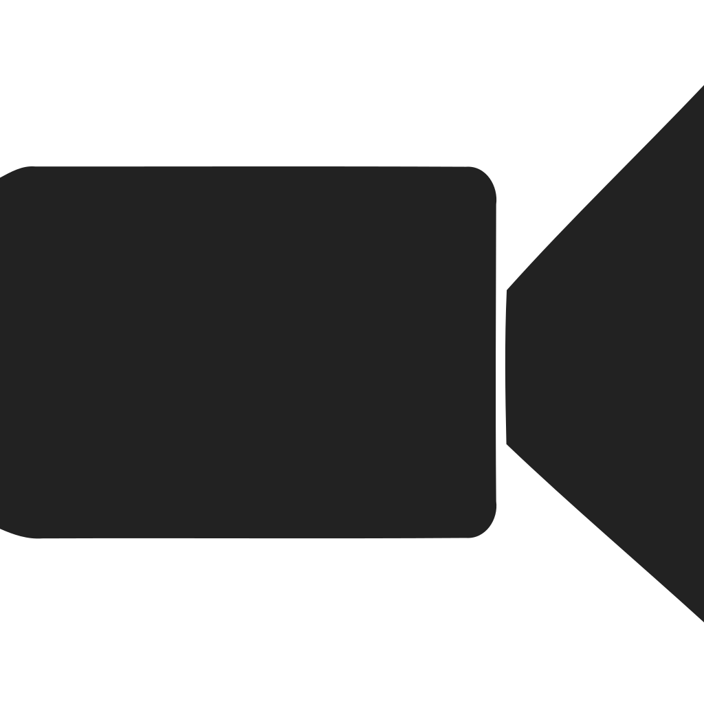 Video Camera Simplified Round Corners Icon