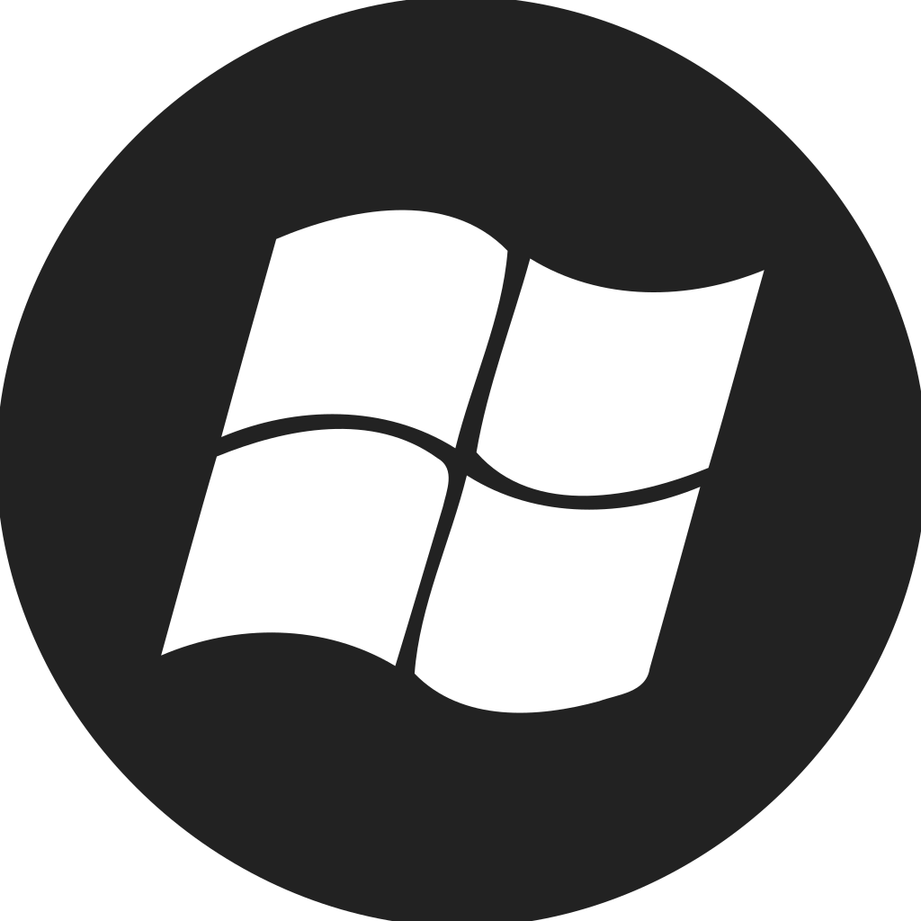 Windows Circle Filled Icon
