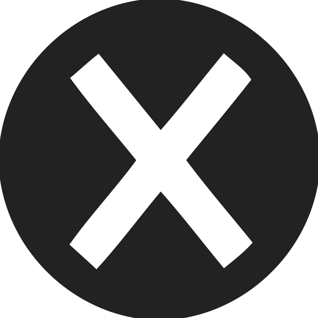 X Circle Filled Icon